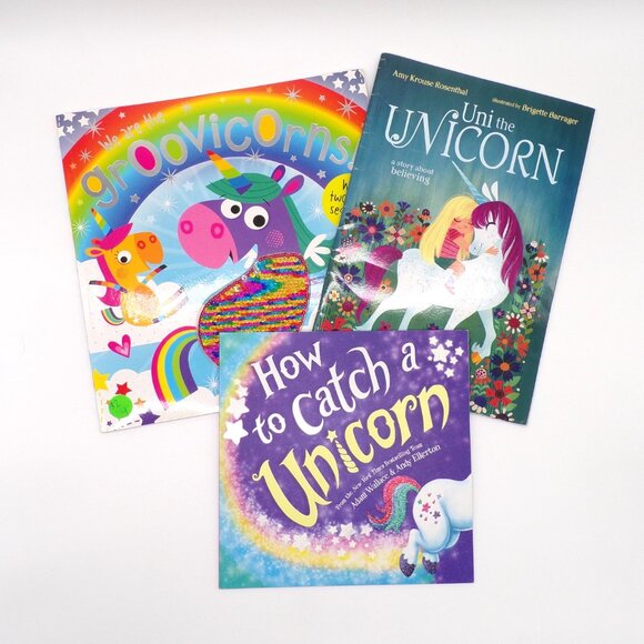 Children's Book Lot of 8 Scholastic Unicorn Boys Girls Family Reading Storytime - Picture 11 of 12